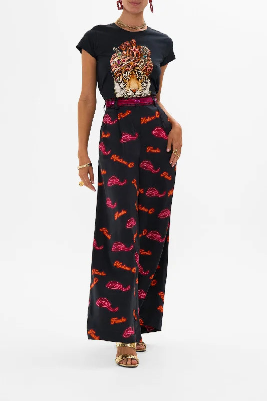 WIDE LEG WAISTED PANT ELECTRIC LOVELAND