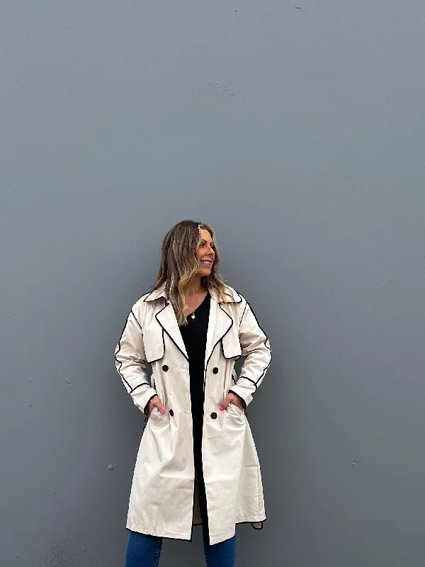 Mieke Trench Coat - Ivory