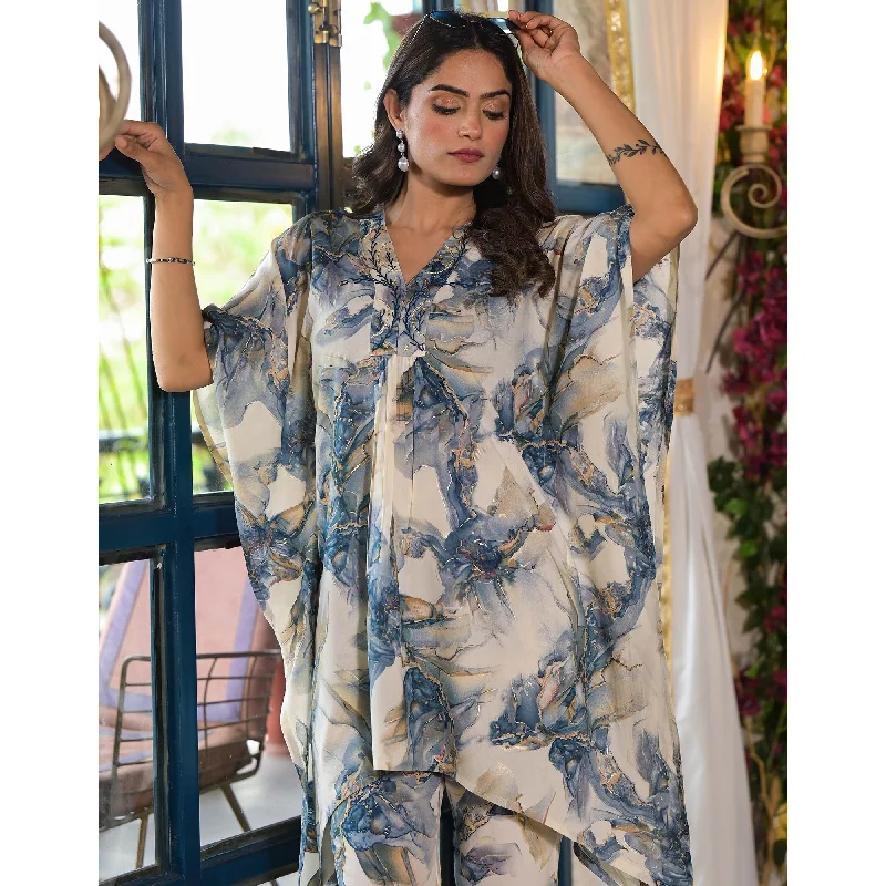 grey-foil-printed-rayon-kaftan-co-ord-set