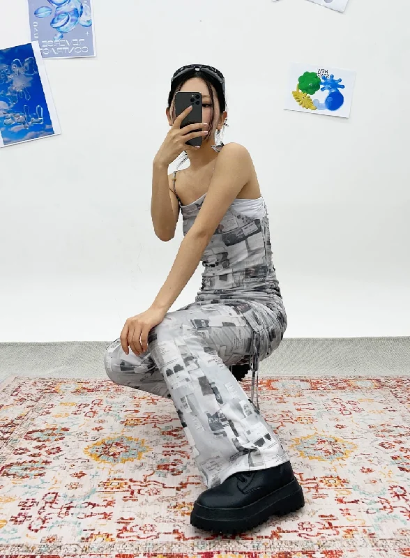 newspaper-print-pants-cy308