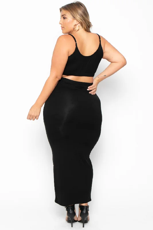 plus-size-connie-crop-top-skirt-set-black