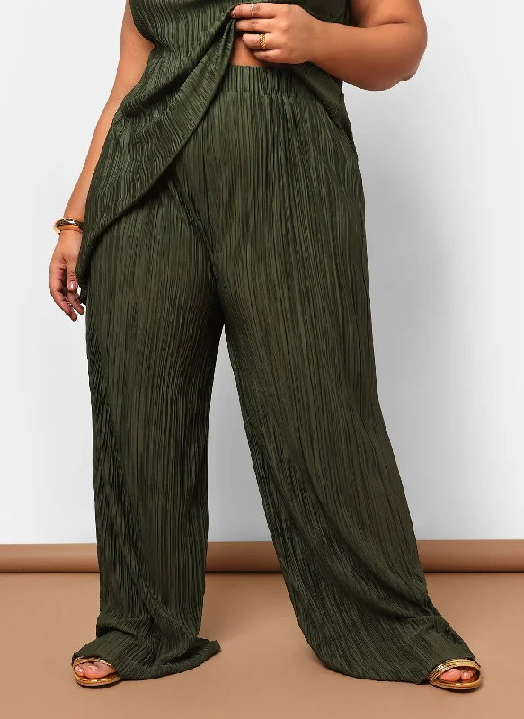 pre-sale-aleah-plisse-wide-leg-pant-w-pockets-dark-olive