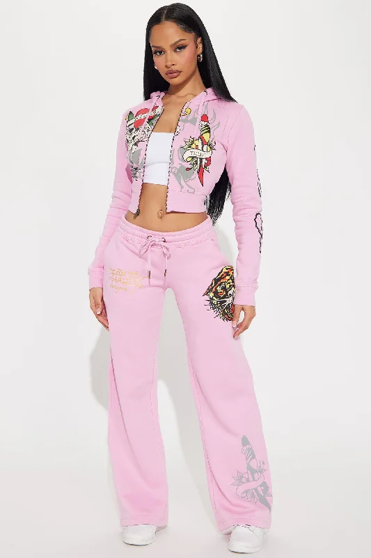 Ed Hardy Tiger Roar Pant - Pink