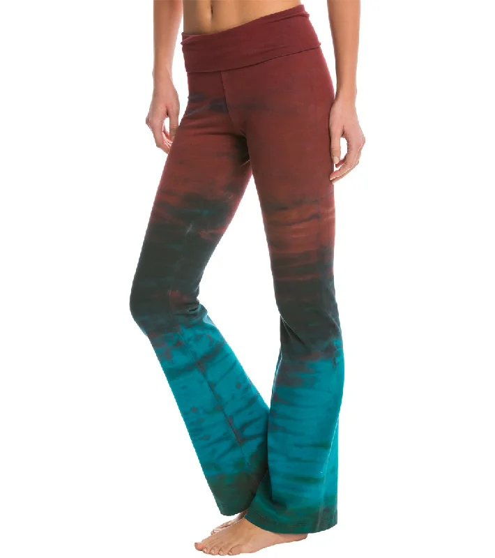 hard-tail-rolldown-bootleg-cotton-flare-pant-8115681-burgundy-teal-rainbow-horizon