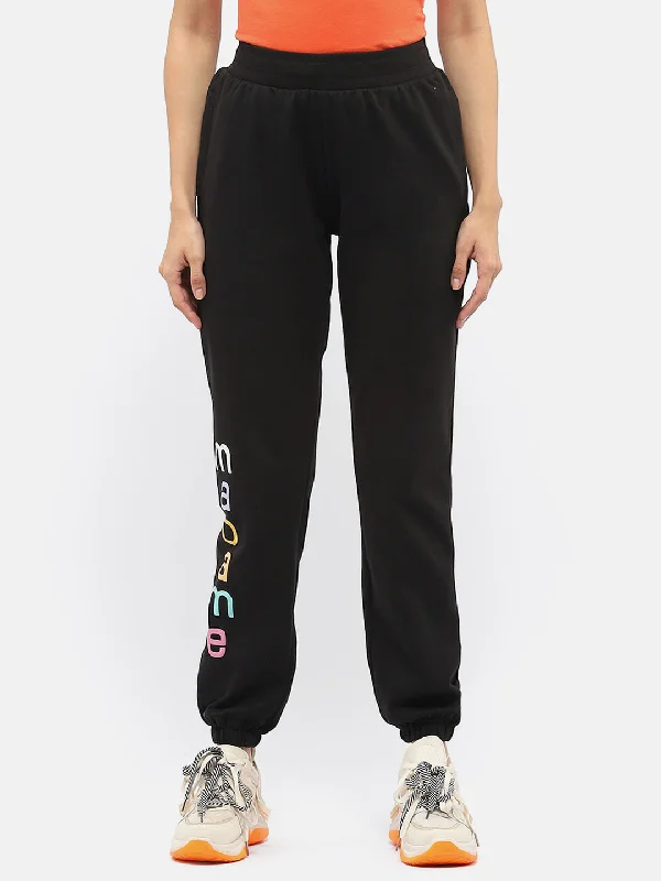 Madame Logo Print Black Jogger