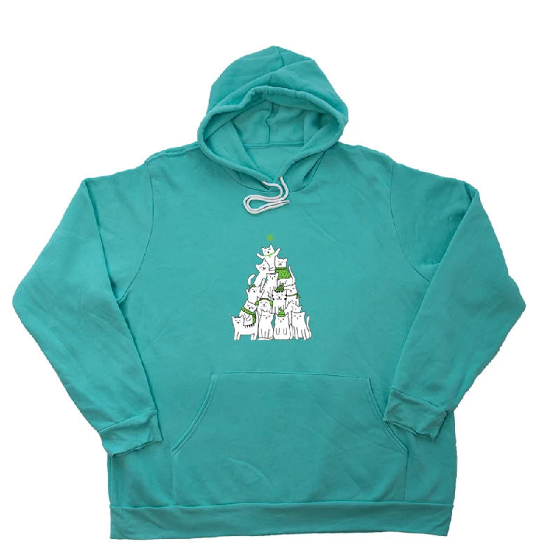 Cat Christmas Tree Giant Hoodie