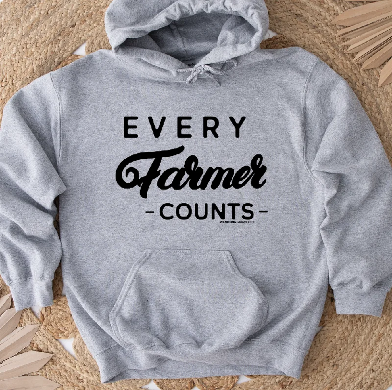 Every Farmer Counts Hoodie (S-3XL) Unisex - Multiple Colors!