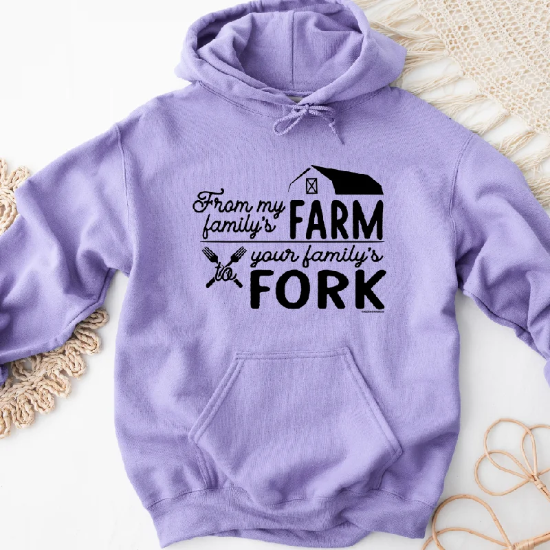 From My Family's Farm To Your Family's Fork Hoodie (S-3XL) Unisex - Multiple Colors!