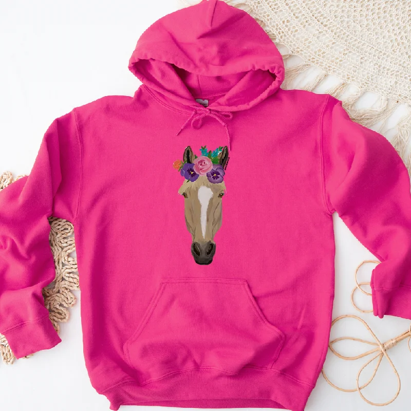 Horse Flower Hoodie (S-3XL) Unisex - Multiple Colors!