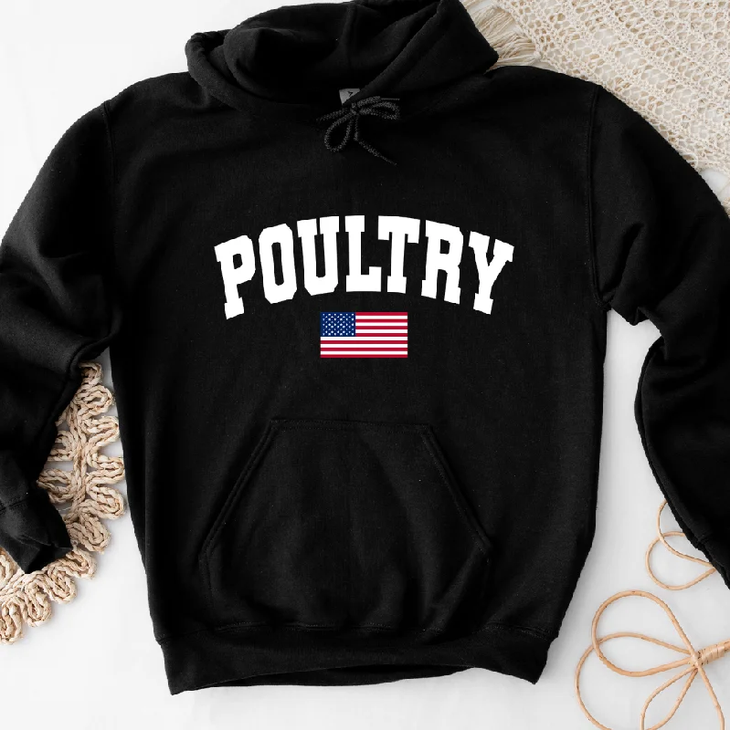 Poultry Flag Hoodie (S-3XL) Unisex - Multiple Colors!