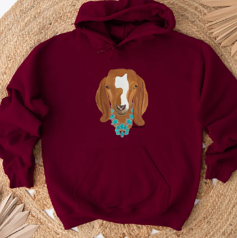 Tan Goat Squash Blossom Hoodie (S-3XL) Unisex - Multiple Colors!