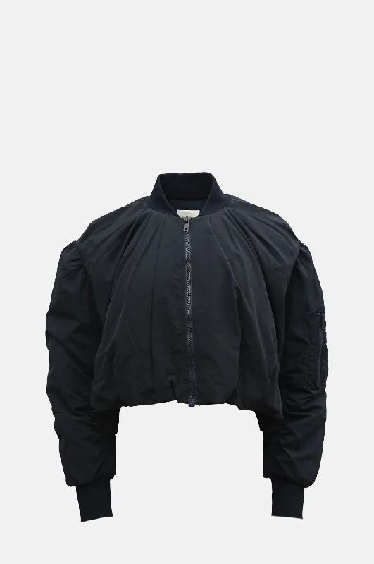 Evelyn Windbreaker Bomber Jacket Navy