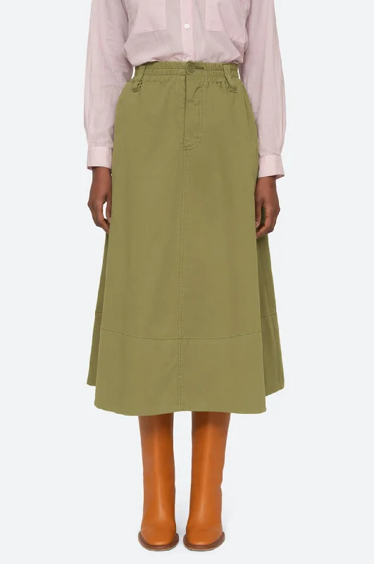 Karina Cotton Skirt Tan