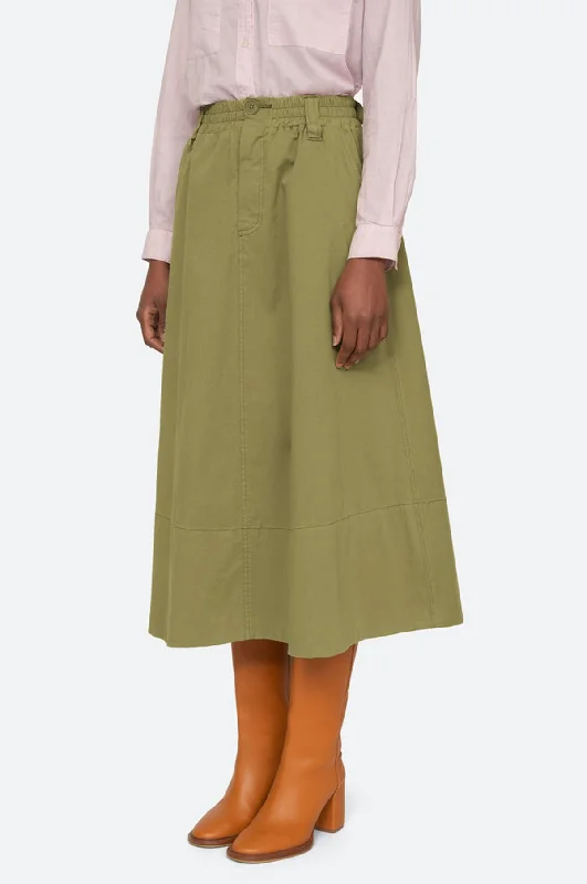 Karina Cotton Skirt Tan