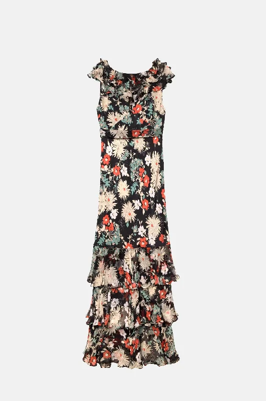 Rio Dress French Floral Black