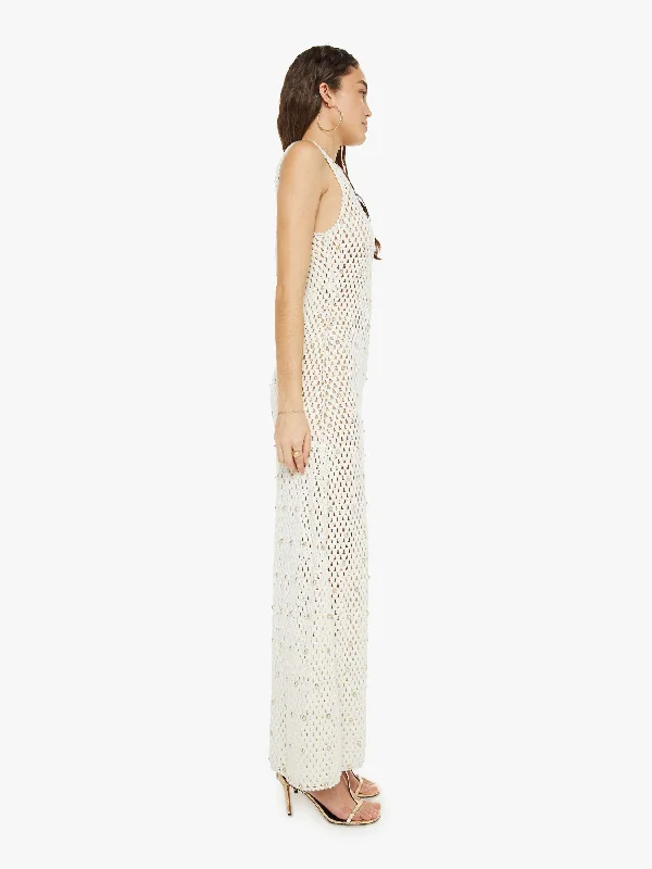 Alix Of Bohemia Adele Pearl Crochet Dress - Ivory