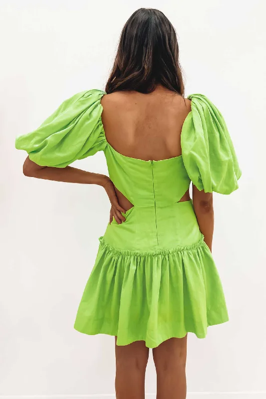 Ada Mini Dress Green Envy