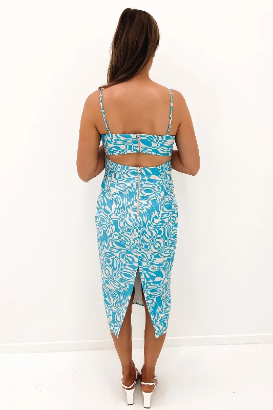 All That Midi Dress Geo Print