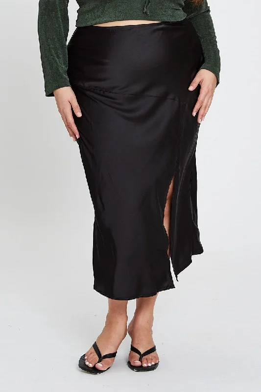 Black Midi Skirt