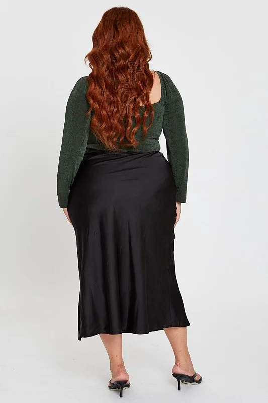 Black Midi Skirt