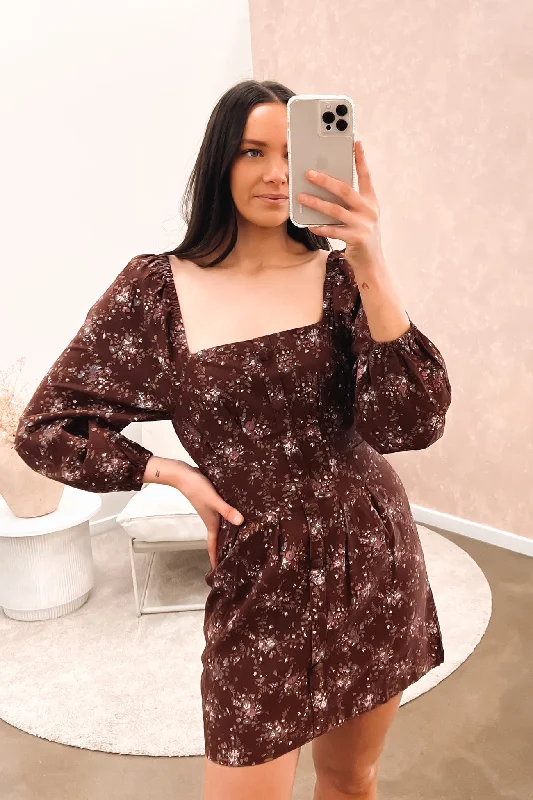 Dakota Floral Mini Dress Print