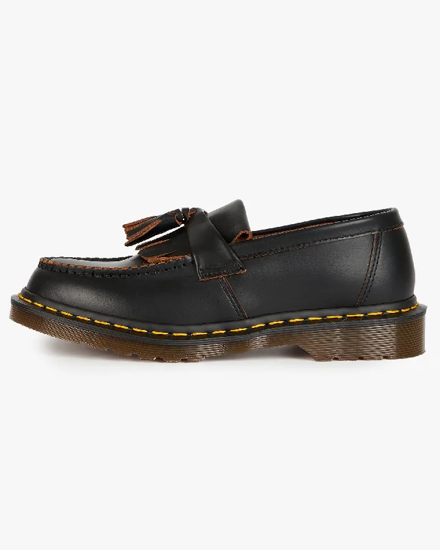 Dr Martens Made In England Adrian Tassel Loafer - Black Quilon