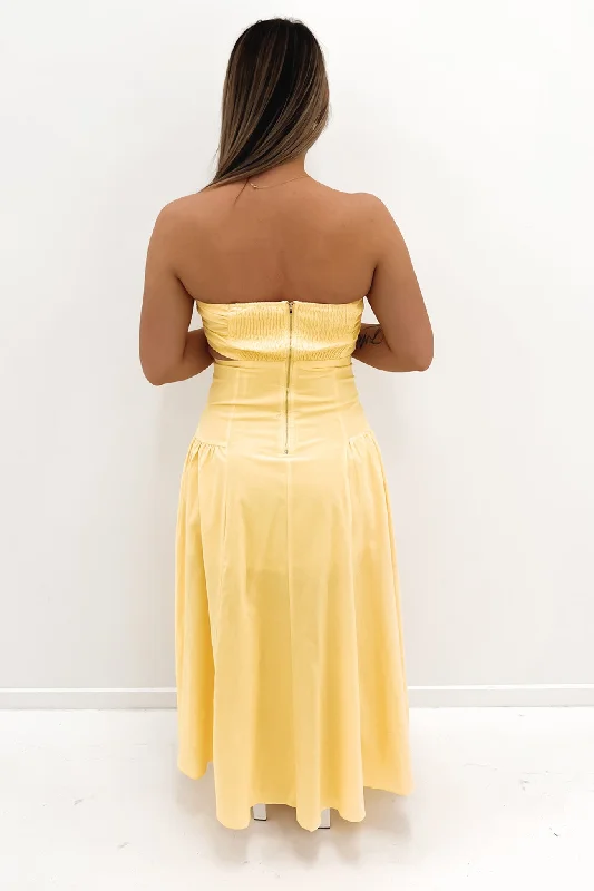 Elio Midi Dress Yellow