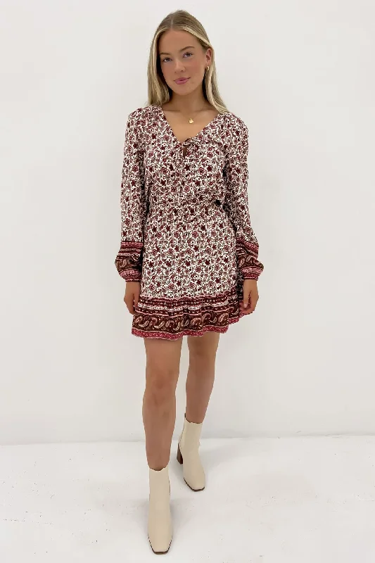 Elle Floral Mini Dress Print