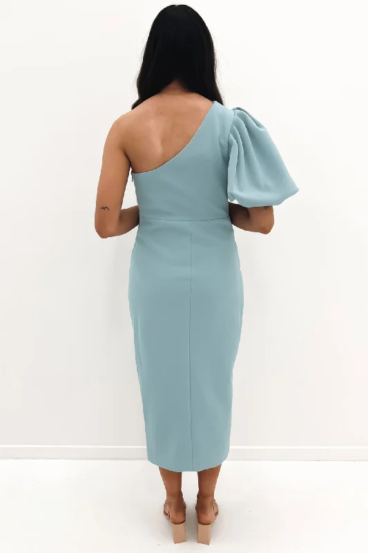 Go My Way Midi Dress Sky Blue