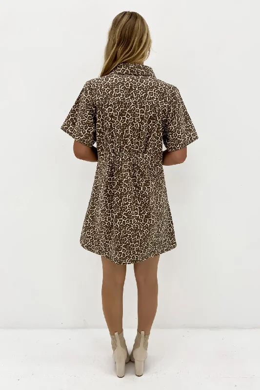 Hallie Dress Hazel Leopard