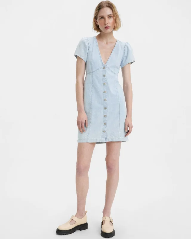 Levi's® Womens Erin Mini Denim Dress - Icy Dreams 2