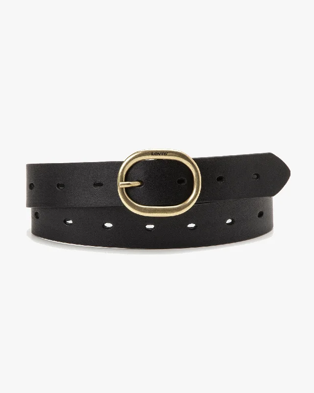 Levi's® Womens High-Low Leather Belt - Black