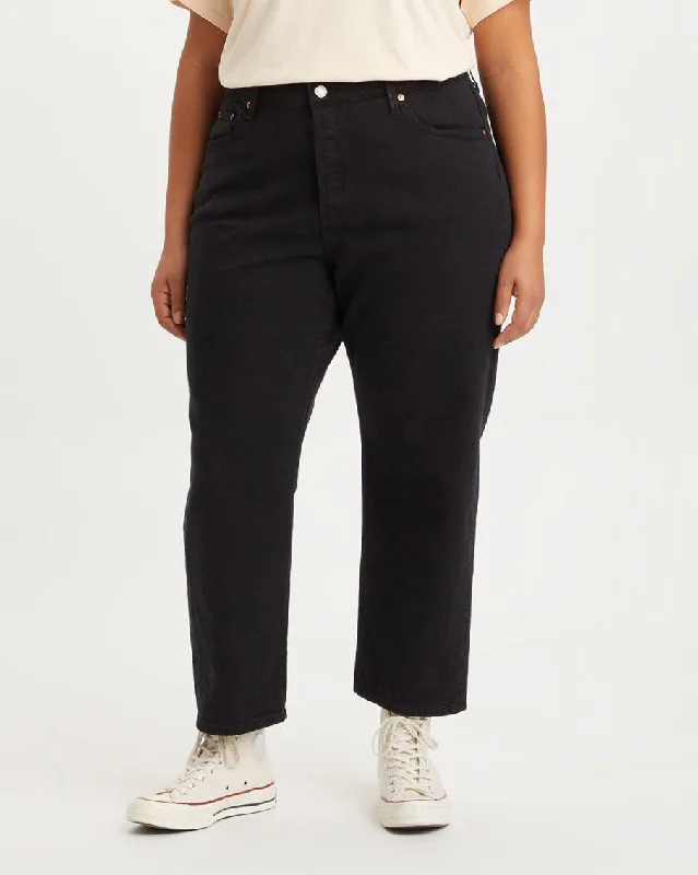 Levi's® Womens Plus 501 Crop Jeans - Black Sprout