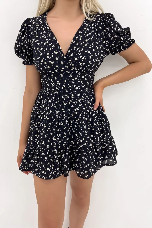 Lily Floral Mini Dress Print