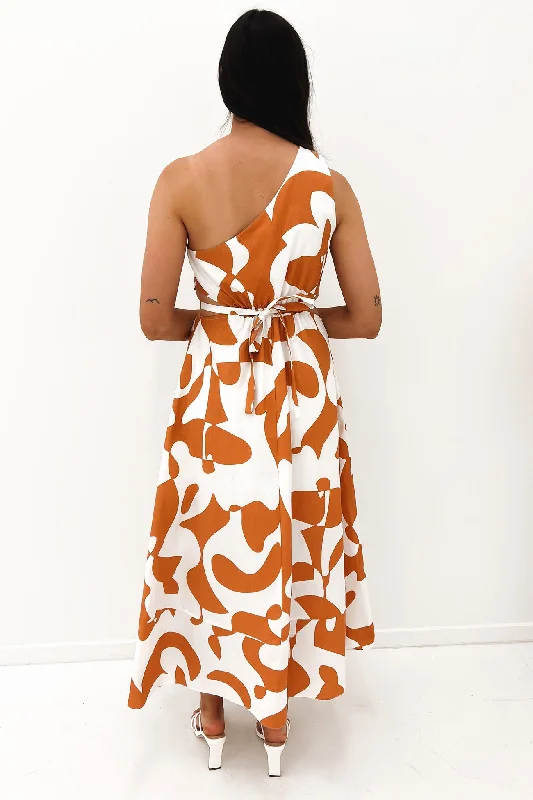 Morgan Maxi Dress Rust