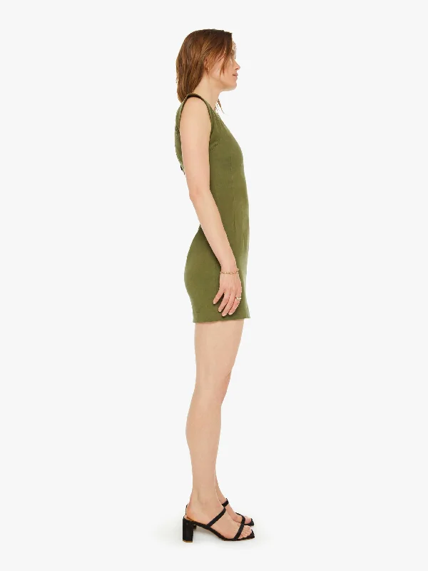 SABLYN Palma Fitted Dress With Back Cut-Out - Olive