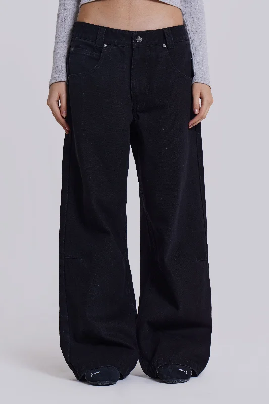 Solid Black Colossus Jeans