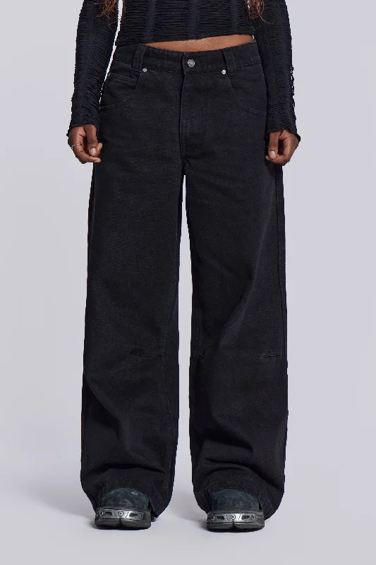 Solid Black Colossus Jeans