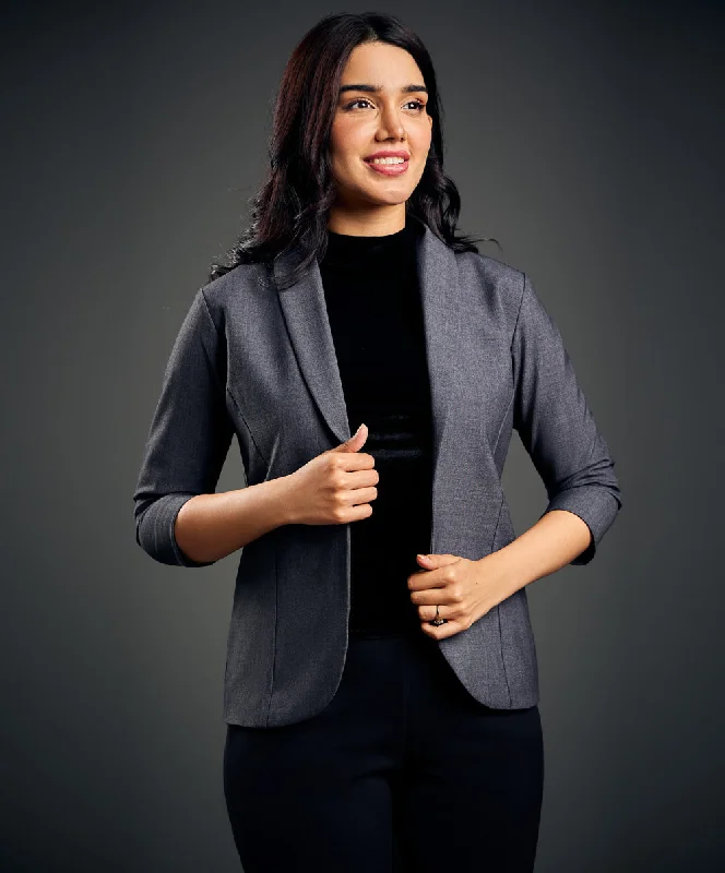 3-4-sleeve-grey-office-blazer