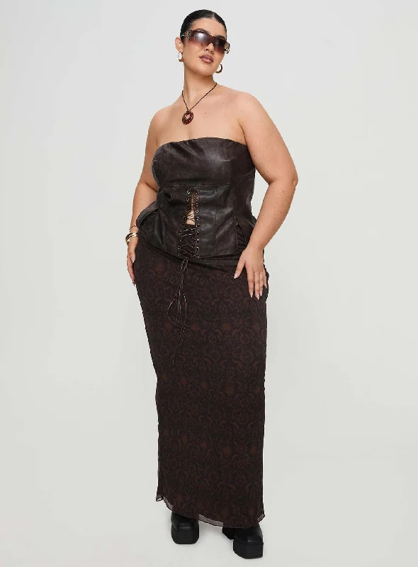 afraid-strapless-faux-leather-top-brown-curve