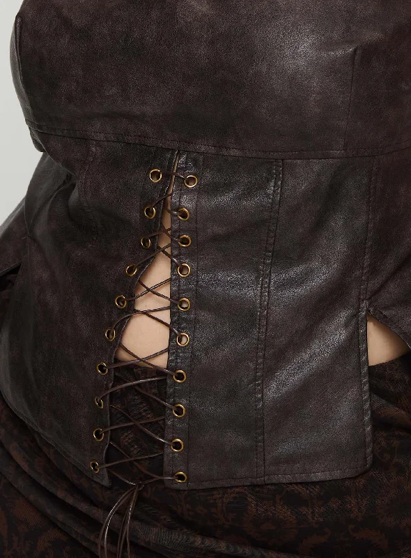 afraid-strapless-faux-leather-top-brown-curve