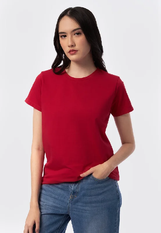 Basic Round Neck Cotton T-Shirt