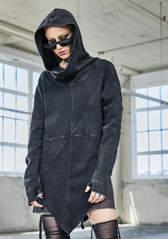 Bassline Worn Wash Hoodie Sweatshirt