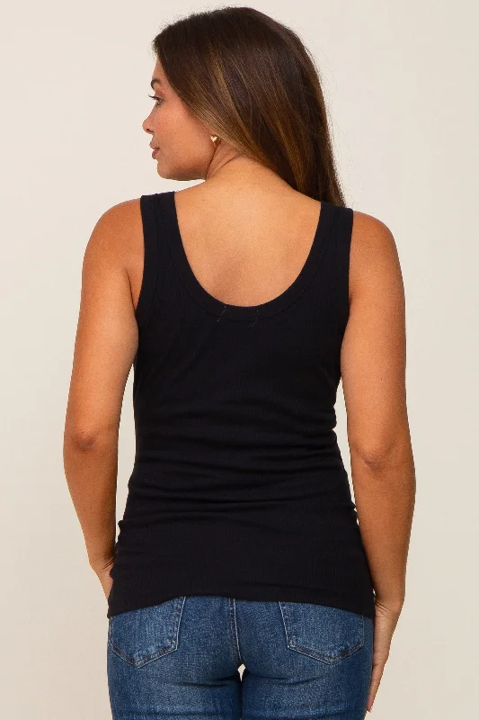 black-ribbed-basic-maternity-tank