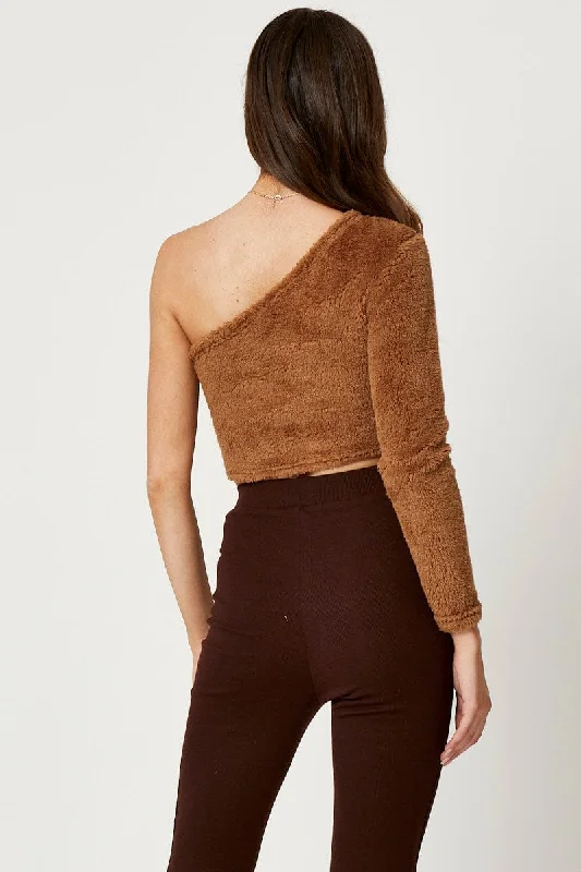 brown-one-shoulder-fluffy-knit-top-jc7180-f3-1