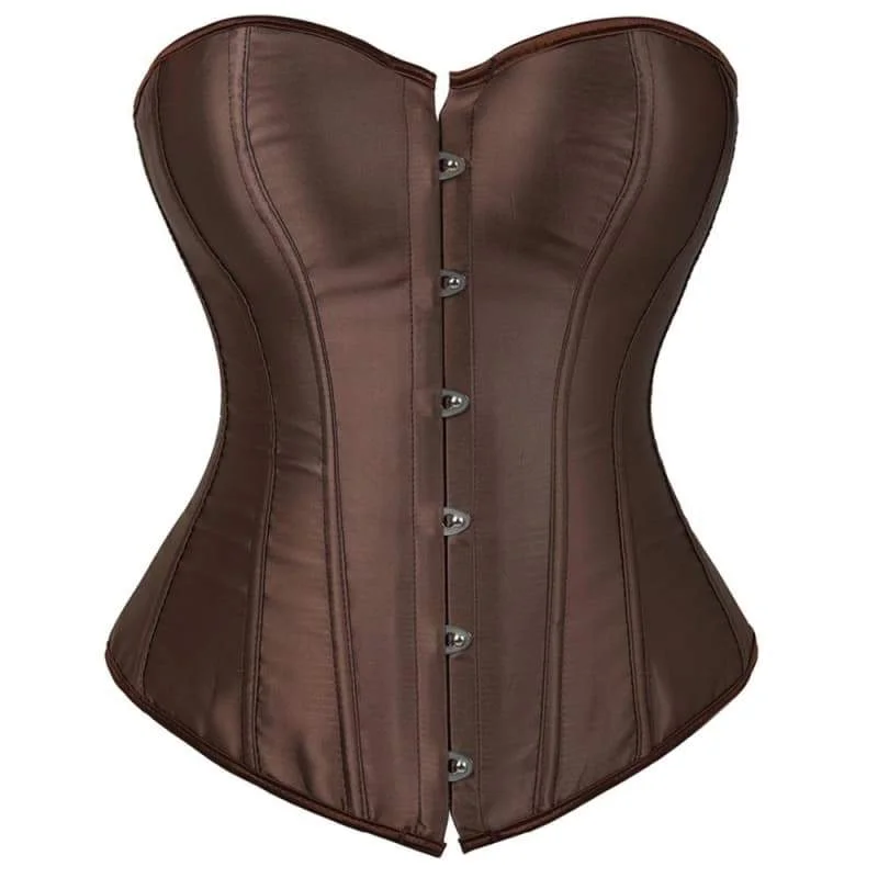 Brown Overbust Steampunk corset