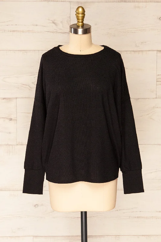 Coek Black | Sparkly Long Sleeve Top