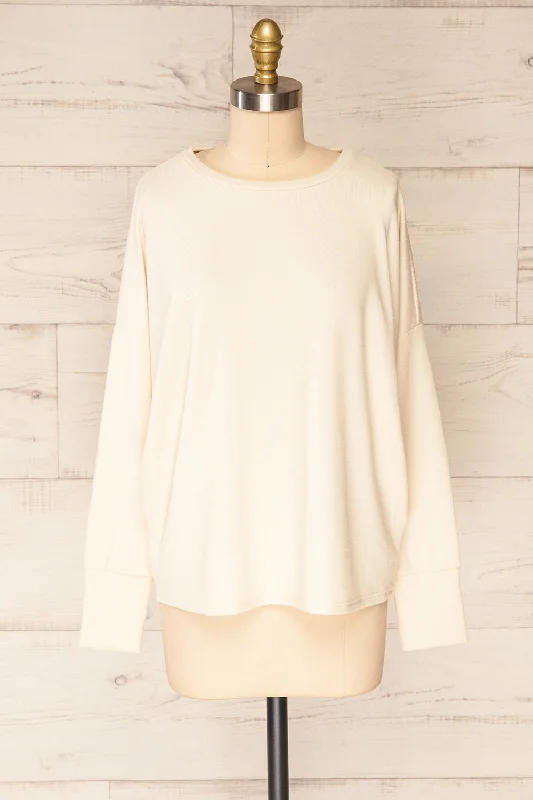 Coek Cream | Sparkly Long Sleeve Top