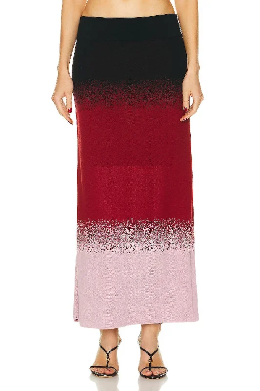 Color Scapes Midi Skirt