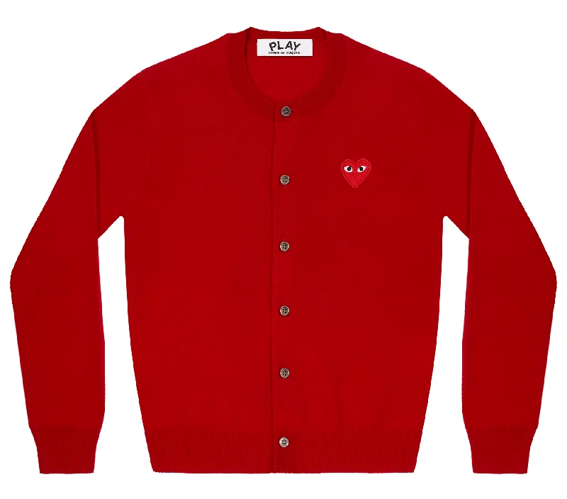 Red Emblem Cardigan Women